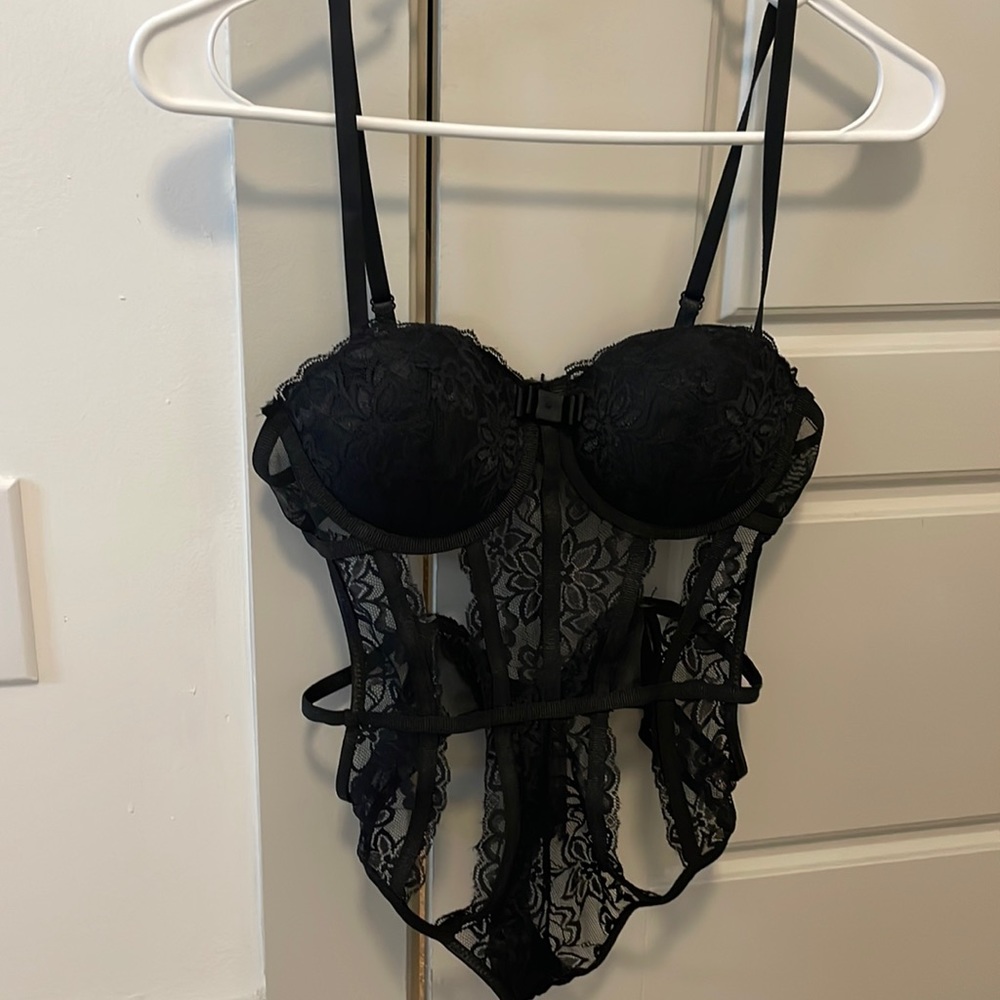 Black Lace Body Suit